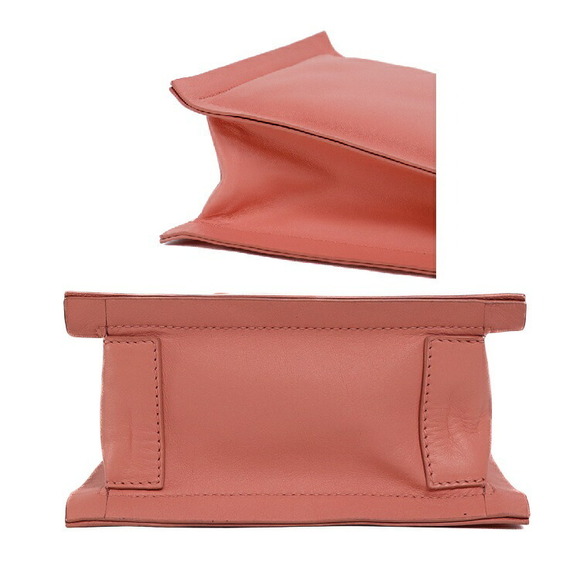 Salvatore Ferragamo VIVA Vara Rion Shoulder Bag Calfskin Coral Pink Pouch - Picture 5 of 11